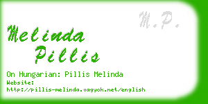 melinda pillis business card